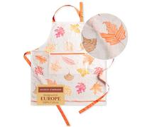 Maison d' Hermine Colors Of Autumn Grembiule 100% cotone con collo regolabile e tasca centrale nascosta Ringraziamento/Natale (70cm x 85cm)