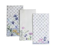Maison d' Hermine Faience 100% cotone Set di 3 asciugamani da cucina Multi-Purpose | Asciugamani da bar | Primavera/Estate (50 cm x 70 cm)