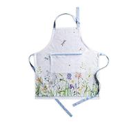 Maison d 'Hermine Fleurs De Mai Grembiule da cucina 1 pezzo 100% cotone con colletto regolabile e tasca centrale nascosta con lacci lunghi per donna, cuoco, ristorante (70cm x 85cm), Festa della mamma