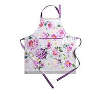 Maison d' Hermine, grembiule da cucina, 100% cotone, 1 pezzo con collo regolabile e tasca centrale nascosta, cravatte lunghe per donne/uomini, per chef, per la cucina (70 cm x 85 cm), Pivoine,