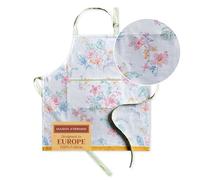 Maison d' Hermine Grembiule da cucina, 100% cotone, 1 pezzo con collo regolabile, tasca centrale per donna/uomo, chef, cucina