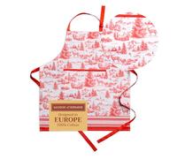 Maison d' Hermine - Grembiule da cucina in 100% cotone con scollo regolabile e tasca centrale, per uomo e donna, adatto per Ringraziamento e Natale, 1 pezzo, 70 x 85 CM