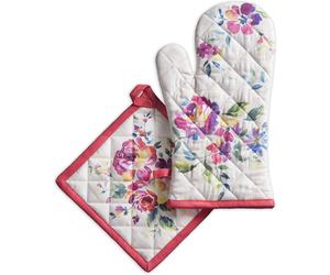 Maison d' Hermine Guanti da Forno Presina Dipinta a Mano