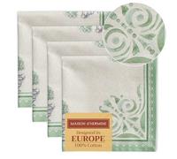Maison d' Hermine Jardin Du Roy 100% cotone set di 4 tovaglioli, morbidi e confortevoli, perfetti per cene in famiglia, matrimoni, cocktail, cucina, ringraziamento/Natale (45 cm x 45 cm)