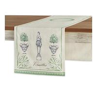 Maison d' Hermine Jardin Du Roy Runner da tavola in 100% cotone per feste, cene, festività, cucina, primavera/estate (50cm x 150cm)