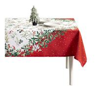 Maison d' Hermine Noel Tovaglia in 100% cotone per cucina, cene, piano del tavolo, decorazione per feste, matrimoni, Ringraziamento, Natale (rettangolo, 140cm x 180cm)