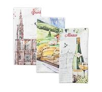 Maison d' Hermine Set di 2 asciugamani da cucina, 100% cotone, morbidi, assorbenti, 50,8 x 70,5 cm