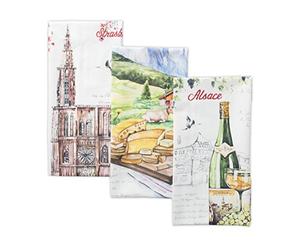 Maison d' Hermine Set di 2 asciugamani da cucina, 100% cotone, morbidi, assorbenti, 50,8 x 70,5 cm