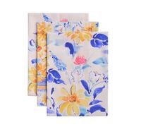 Maison d' Hermine Set di 3 strofinacci da cucina, 100% cotone, 70 cm x 50 cm, riutilizzabili, assorbenti, con anello per appendere, per cucina, sala da pranzo Primavera Estate (Girassol)
