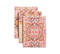 Maison d' Hermine Set di 3 strofinacci da cucina in 100% cotone, riutilizzabili, assorbenti, con fibbia per appendere, per cucina, casa, sala da pranzo, cocktail, feste (damasco)