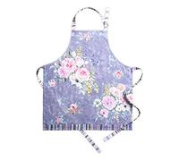 Maison d' Hermine Sweet Rose Lavender - Country Garden 100% cotone, grembiule da cucina in 1 pezzo con collo regolabile e tasca centrale nascosta, cravatte lunghe per donne/uomini (70cm x 85cm)