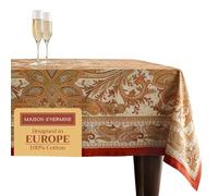 Maison d' Hermine Tovaglia in 100% cotone con motivo cachemire, per cucina e sala da pranzo, decorazione per tavolo, feste, matrimoni, Ringraziamento, Natale (rettangolare, 152 x 305 cm)