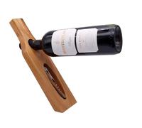 Maison Des Cadeaux Gravity Defying - Set di 2 portabottiglie di vino, apribottiglie con tappo e cavatappi amico del cameriere (WD2)