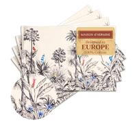 Maison d'Hermine Amazonia Set di 4 tovagliette 100% cotone, per tavolo da pranzo, cucina, matrimonio, uso quotidiano, cene, Ringraziamento/Natale (33cm x 48cm)