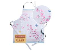 Maison d'Hermine Blossom in Spring 100% cotone 1 pezzo Grembiule da cucina con collo regolabile Tasca centrale nascosta con lacci lunghi per le donne, Primavera/Estate (70x85cm), Festa della mamma