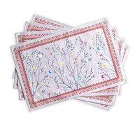 Maison d'Hermine Fairy Christmas Set di 4 tovagliette 100% cotone, per tavolo da pranzo, cucina, matrimonio, uso quotidiano, cene, Ringraziamento/Natale (33cm x 48cm)