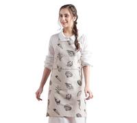 Maison d'Hermine, Grembiule da cucina da donna, 100% cotone, con tasca, per cucina, giardinaggio, cameriera, cameriera, 08 - al Mare, 27.50"x31.50"