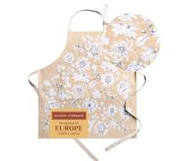 Maison d'Hermine - Grembiule da cucina in 100% cotone con scollo regolabile e tasca centrale, per uomo e donna, adatto per Ringraziamento e Natale, 1 pezzo, 70 x 85 CM