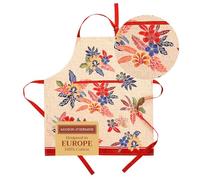 Maison d'Hermine - Grembiule da cucina in 100% cotone con scollo regolabile e tasca centrale, per uomo e donna, adatto per Ringraziamento e Natale, 1 pezzo, 70 x 85 CM