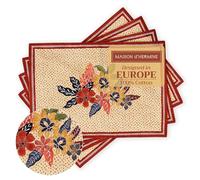 Maison d'Hermine Kalahari, Set di 4 tovagliette in 100% cotone, per tavolo da pranzo, cucina, matrimoni, uso quotidiano, Ringraziamento, Natale, cene (33 x 48 cm)