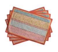 Maison d'Hermine Provence Set di 4 tovagliette in 100% cotone, per tavolo da pranzo, cucina, matrimonio, uso quotidiano, cene, primavera/estate (33cm x 48cm)