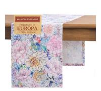 Maison d'Hermine Runner da tavolo in 100% cotone, lunghezza 150 cm, per casa, cucina, sala da pranzo, feste, matrimoni, Primavera Estate (Floral Love, 50 cm x 150 cm)