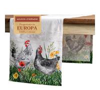 Maison d'Hermine Runner da tavolo in 100% cotone, lunghezza 150 cm, per casa, cucina, sala da pranzo, feste, matrimoni, Decorazioni pasquali (50 cm x 150 cm)