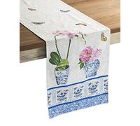 Maison d'Hermine Runner da tavolo in 100% cotone, lunghezza 150 cm, per casa, cucina, sala da pranzo, feste, matrimoni, Regali per la festa della mamma (50 cm x 150 cm)