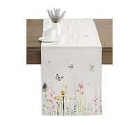 Maison d'Hermine Runner da tavolo in 100% cotone, lunghezza 150 cm, per casa, cucina, sala da pranzo, feste, matrimoni, Regali per la festa della mamma (50 cm x 150 cm)