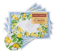 Maison d'Hermine Set di 4 tovagliette in 100% cotone, lavabili e riutilizzabili, per casa, cucina, sala da pranzo, feste, matrimoni, ristoranti, Decorazioni pasquali (33 cm x 48 cm)