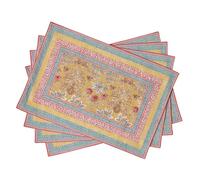 Maison d'Hermine Set di 4 tovagliette in 100% cotone, lavabili e riutilizzabili, per casa, cucina, sala da pranzo, feste, matrimoni, ristoranti, Regali per la festa della mamma (33 cm x 48 cm)