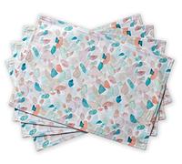 Maison d'Hermine Set di 4 tovagliette in 100% cotone, lavabili e riutilizzabili, per casa, cucina, sala da pranzo, feste, matrimoni, ristoranti, Regali per la festa della mamma (33 cm x 48 cm)