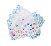 Maison d'Hermine Set di 4 tovagliette in 100% cotone, lavabili e riutilizzabili, per casa, cucina, sala da pranzo, feste, matrimoni, ristoranti, Regali per la festa della mamma (33 cm x 48 cm)