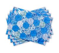 Maison d'Hermine Set di 4 tovagliette in 100% cotone, lavabili e riutilizzabili, per casa, cucina, sala da pranzo, feste, matrimoni, ristoranti, Decorazioni pasquali (33 cm x 48 cm)