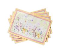 Maison d'Hermine Set di 4 tovagliette in 100% cotone, lavabili e riutilizzabili, per casa, cucina, sala da pranzo, feste, matrimoni, ristoranti, Primavera Estate (Easter Zest, 33 cm x 48 cm)