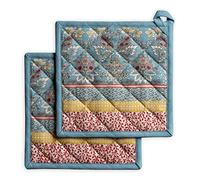 Maison d'Hermine Set di presine, 100% cotone, resistenti al calore, 20 cm x 20 cm, con anello per barbecue, per maneggiare padelle calde, san Decorazioni pasquali (confezione da 2)