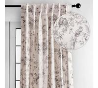 Maison d'Hermine, Tende per soggiorno, 100% cotone, lunghezza 243,8 cm, un pannello, filtrano la luce, tende in tessuto Toile per camera da letto, con tasche per asta e passante, tende (Jouy Paradise