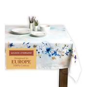 Maison d'Hermine Tovaglia rettangolare, 100% cotone, 180 cm x 140 cm, riutilizzabile, per uso quotidiano, per cene, feste in casa, Decorazioni pasquali