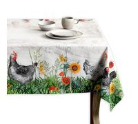 Maison d'Hermine Tovaglia rettangolare, 100% cotone, 180 cm x 140 cm, riutilizzabile, per uso quotidiano, per cene, feste in casa, Regali per la festa della mamma