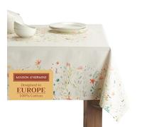 Maison d'Hermine Tovaglia rettangolare, 100% cotone, 220 cm x 160 cm, riutilizzabile, per uso quotidiano, per cene, feste in casa, Decorazioni pasquali