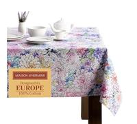 Maison d'Hermine Tovaglia rettangolare, 100% cotone, 220 cm x 160 cm, riutilizzabile, per uso quotidiano, per cene, feste in casa, Decorazioni pasquali