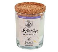 Maison du Savon Bougie - Candela profumata in barattolo di lavanda, durata fino a 40 ore, 180 g