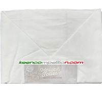 Maison Folies Completo Lenzuola Letto matrimoniale due piazze bianco Cotone 100%