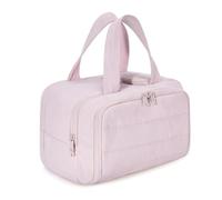 Maison Ginza Cloud Carry Bag, 4-In-1 Puffy Multi-Functional Toiletry Bag, Multifunctional Bag Wide-Mouth and Opening Upright Storage, Dry and Wet Separation, For Essentials, Toiletries (Rosa)