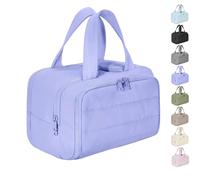 Maison Ginza Cloud Carry Bag, 4 Major Partitions, Dry and Wet Separation, Large Capacity Waterproof with Handle (Light Pruple)