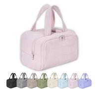 Maison Ginza Cloud Carry Bag, Convely Toiletry Bag, 4 Major Partitions, New Dry and Wet Separation, Large Capacity Waterproof Travel Cosmetic Bag (Pink)