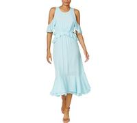 Maison Jules Abito Midi Con Spalle Scoperte Arricciato Da Donna