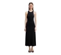 Maison Kitsuné - Abito Lungo Girocollo in Maglia Fine - - Dresses - Donna - Nero - S