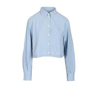 Maison Kitsuné - Baby Fox Cropped Shirt - - Blouses & Shirts - Donna - Blu - S