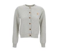 Maison Kitsuné - Baby Fox Merino Regular Cardigan - - Knitwear - Donna - Grigio - S